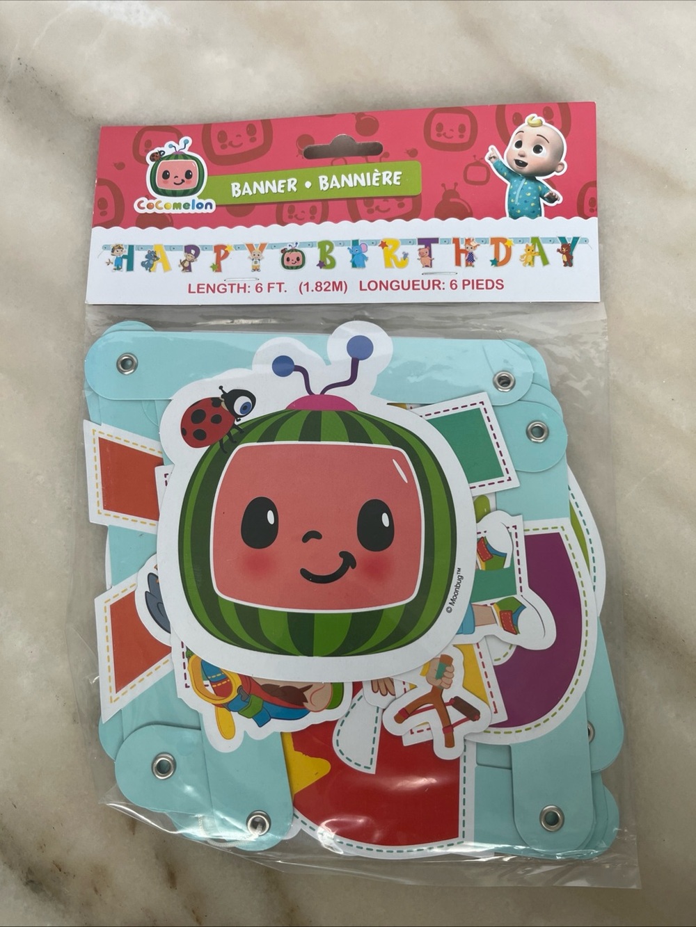 COCOMELON Happy Birthday jointed banner 6 ft